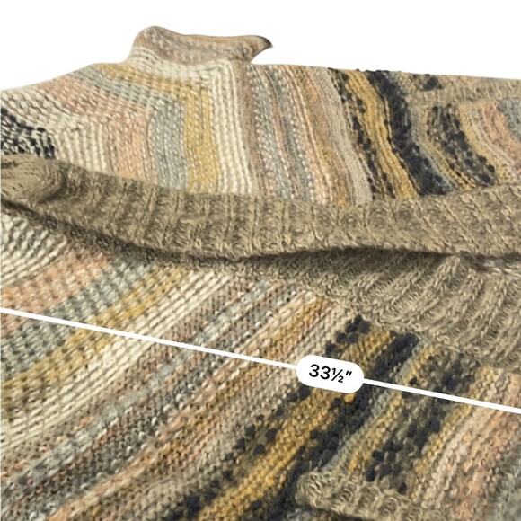 ELLEN REYES Cozy Multicolor Knit Cardigan Sweater Size medium - Picture 6 of 8